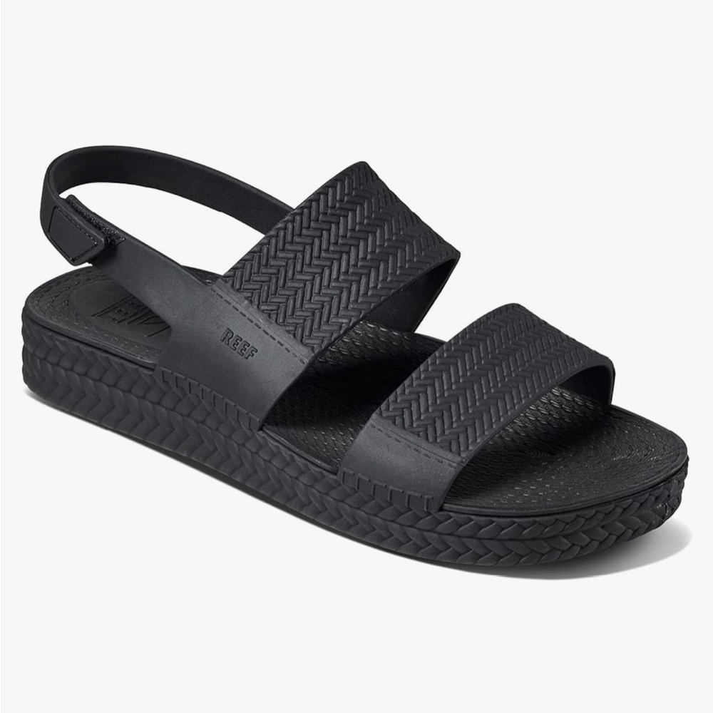 Reef Black Women's Slide Sandals with Back Strap - Picture 4 of 4